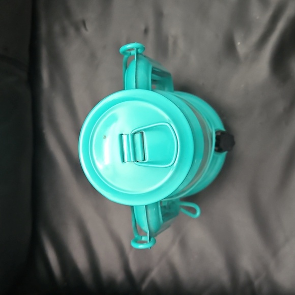 Storm Camping  LED Vintage-Style Teal Lantern Battery Operated Secured Plug - Picture 5 of 8